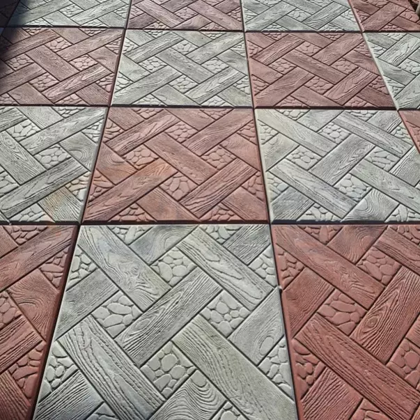 Плитка тротуарная «Ялта» 300*300*30 мм, чёрная, красная, жёлтая, коричневая